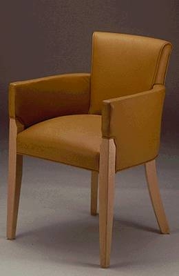 Knick. upholstered pull up chair