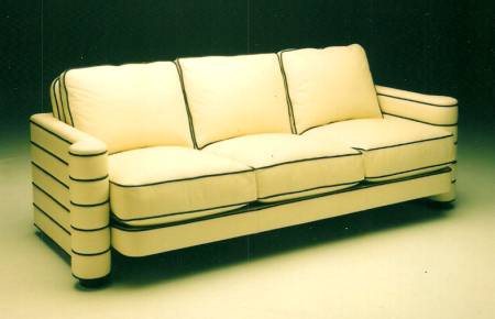 Roxy sofa in two tone leather