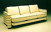 Roxy sofa in two tone leather