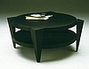 Trylon coffee round table in ebony