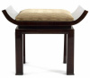 Sycamore bench and ottoman